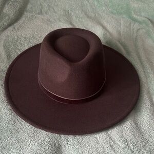 Stylish Brown Wide-Brim Hat